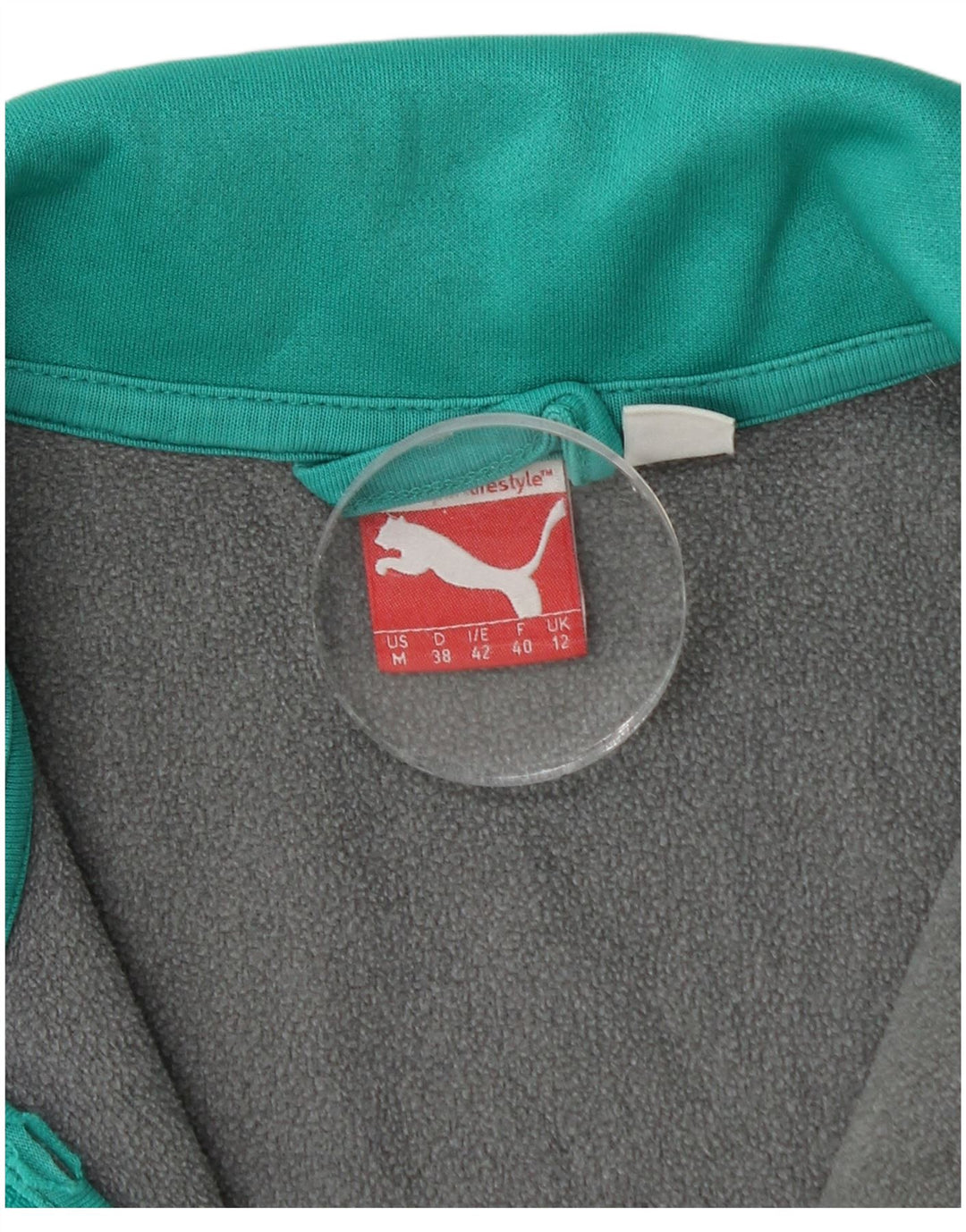 Jachetă de trening PUMA pentru femei UK 12 Poliester gri mediu