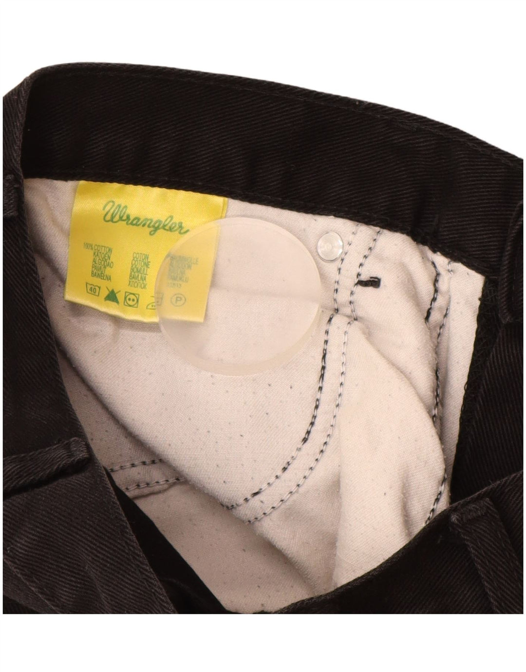 WRANGLER Blugi drepte pentru bărbați Texas W34 L32 bumbac negru