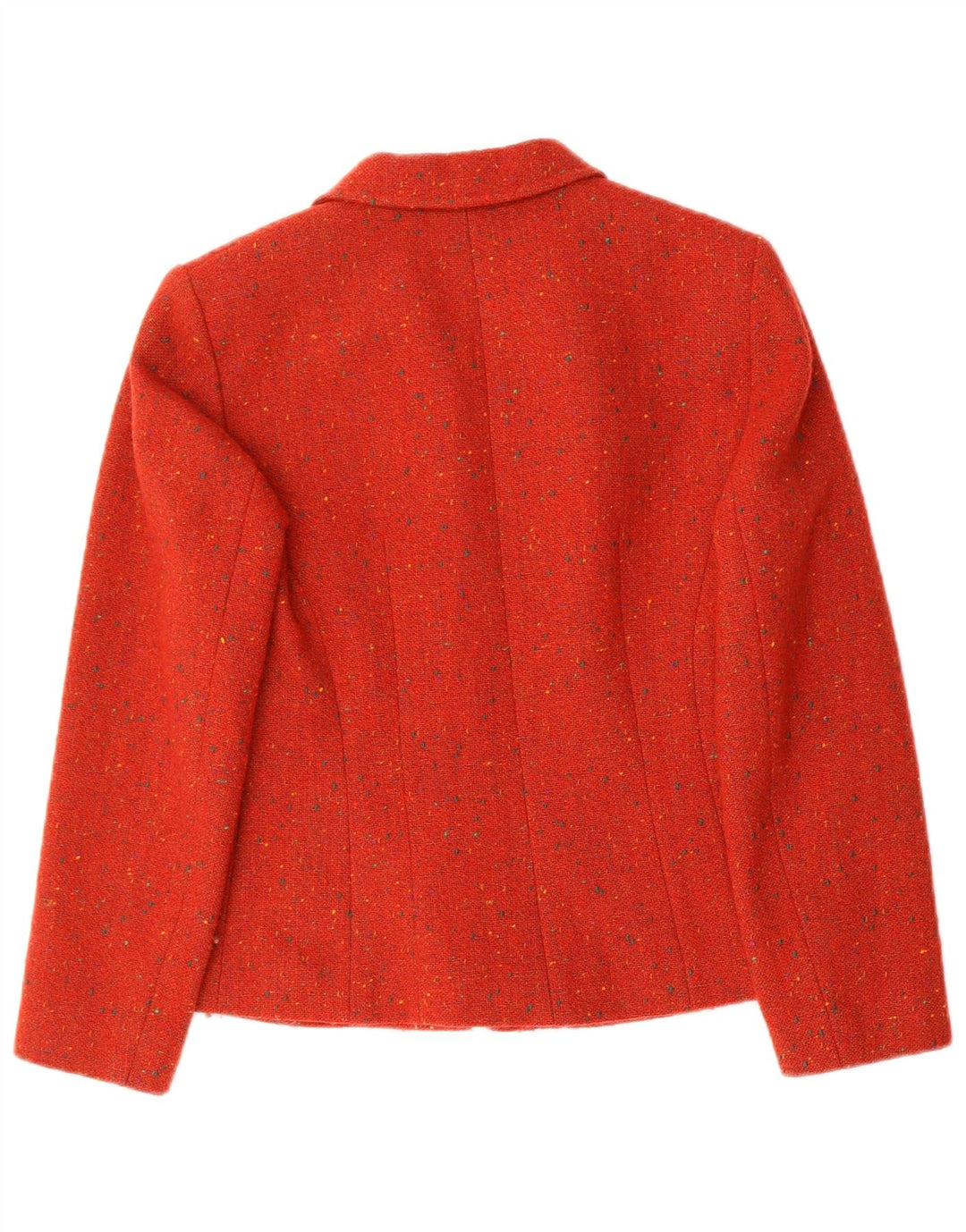 KASPER Womens Petite 3 Button Blazer Jacket US 6 Medium Red Flecked Wool