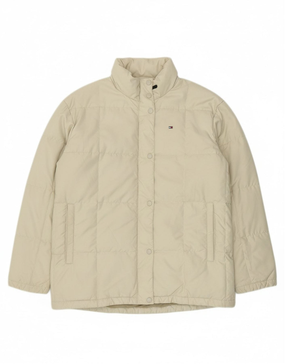 LACOSTE Mens Oversized Padded Jacket Size 40 Medium Beige
