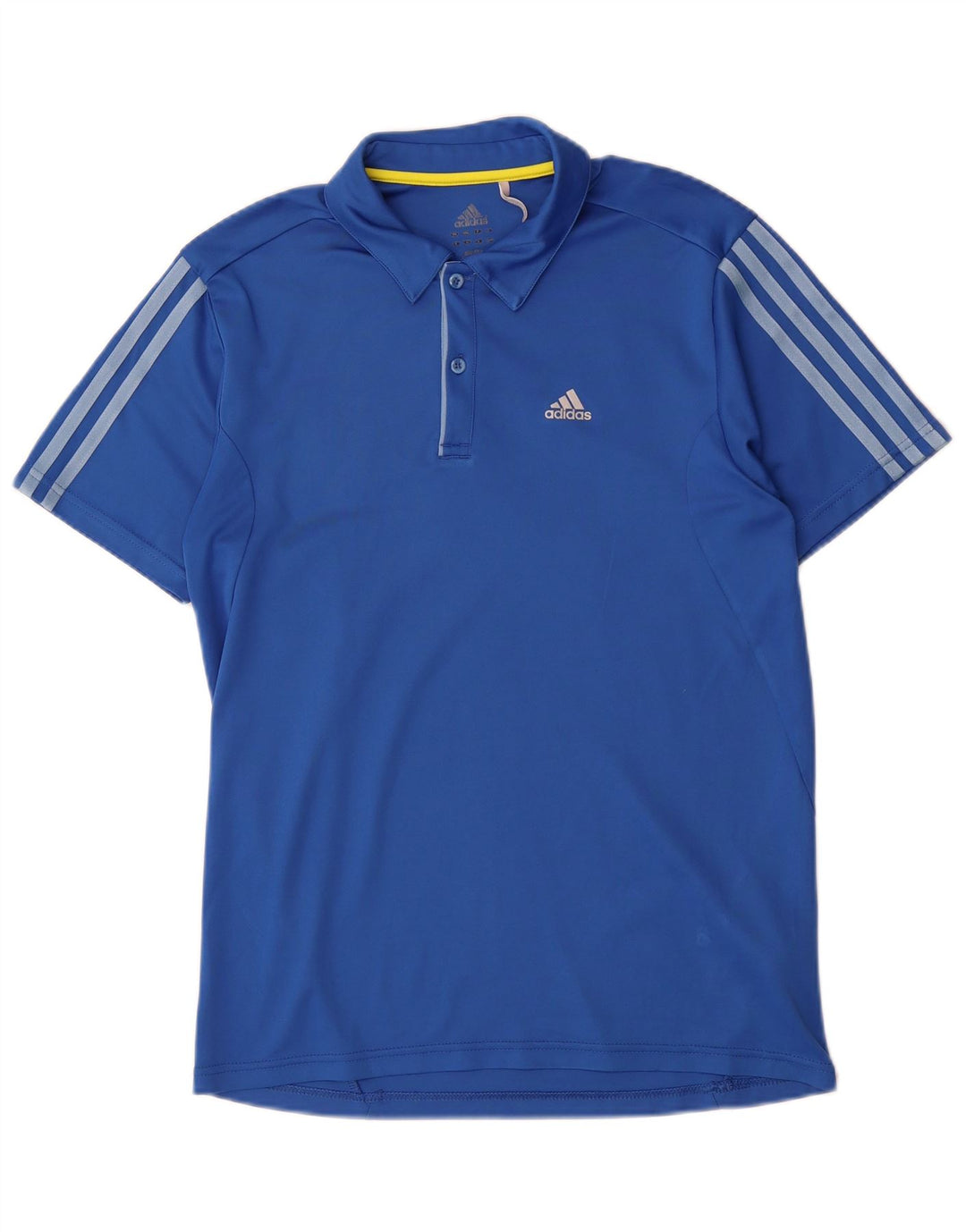 Tricou polo Adidas Climalite pentru bărbați, poliester albastru mic