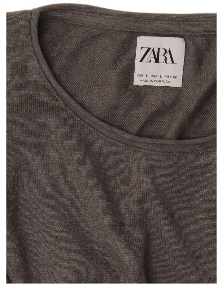 Tricou pentru bărbați Zara, mărime mare, gri