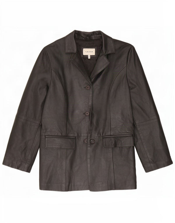 Jachetă de piele pentru femei Sasha UK 12 Medium Black