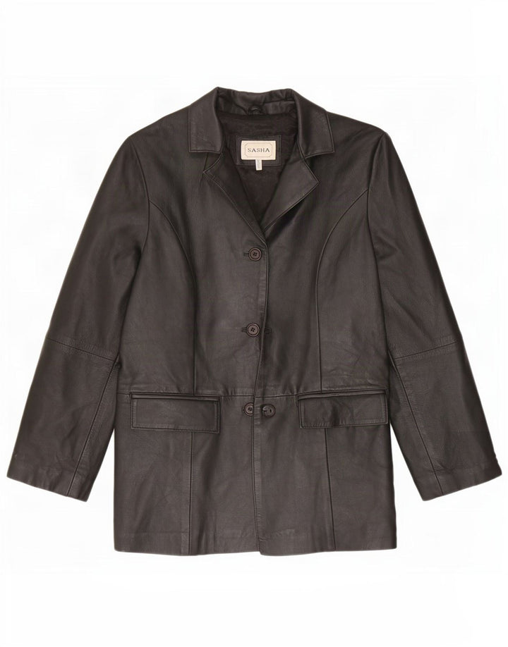 Jachetă de piele pentru femei Sasha UK 12 Medium Black