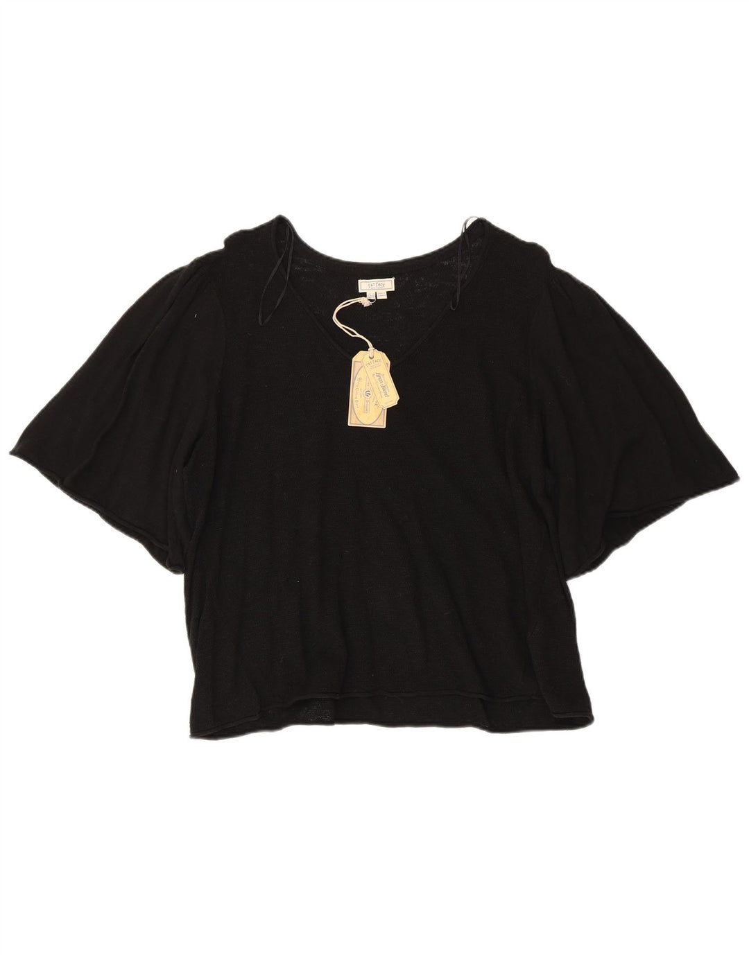 Bluză pentru femei Fat Face UK 18 XL, bumbac negru