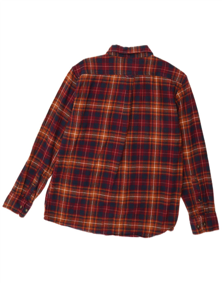 Cămașă de flanel pentru bărbați EDDIE BAUER, bumbac cu carouri, multicoloră, medie