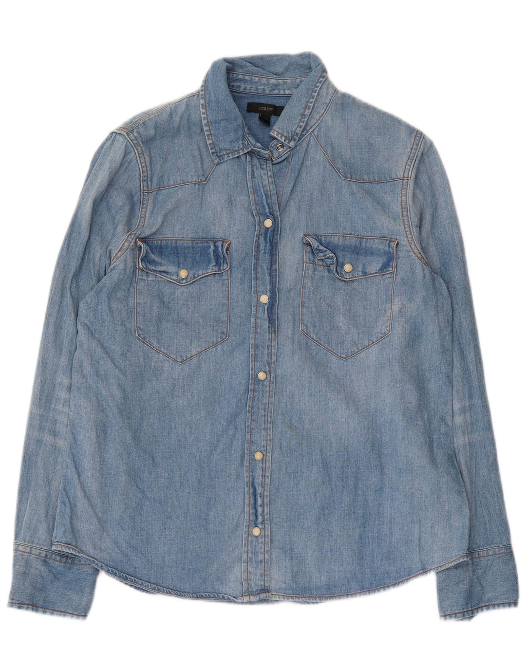 Cămașă de blugi pentru femei J. Crew US 12, mare, albastru, bumbac