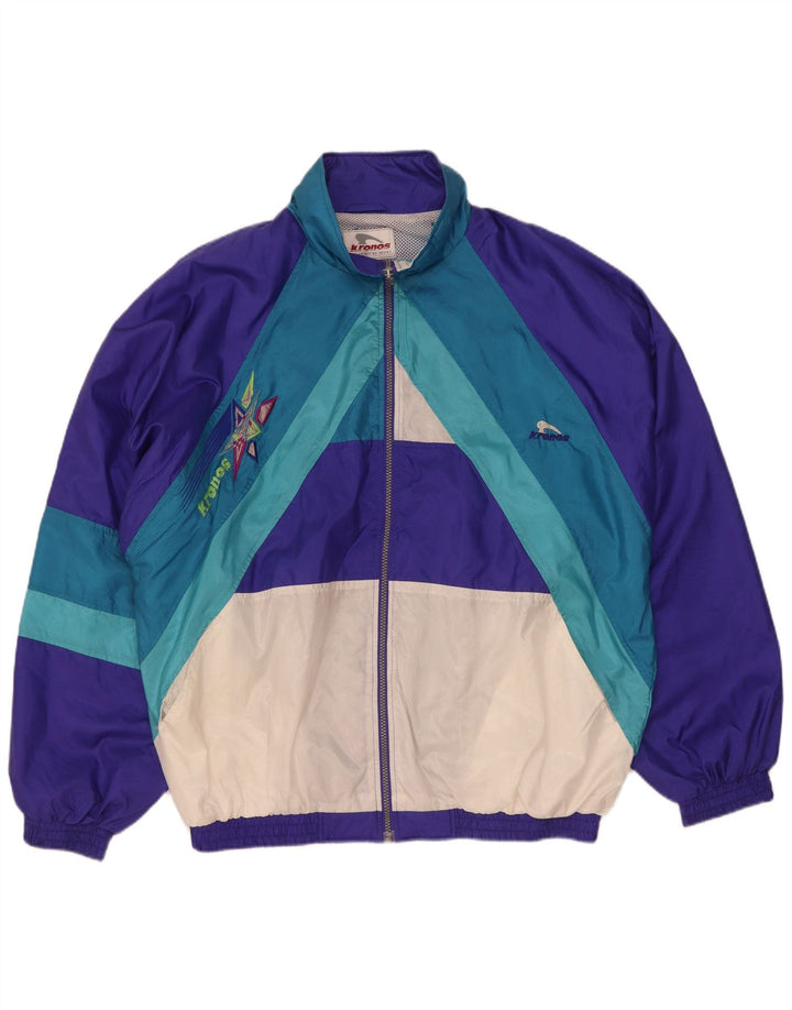 Jachetă de trening pentru bărbați Kronos, 2XL, mov, nailon color bloc