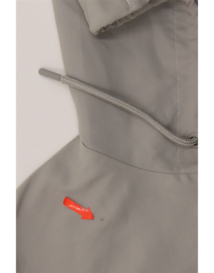 Pulover Fila pentru bărbați, cu fermoar, poliester color bloc, gri mic