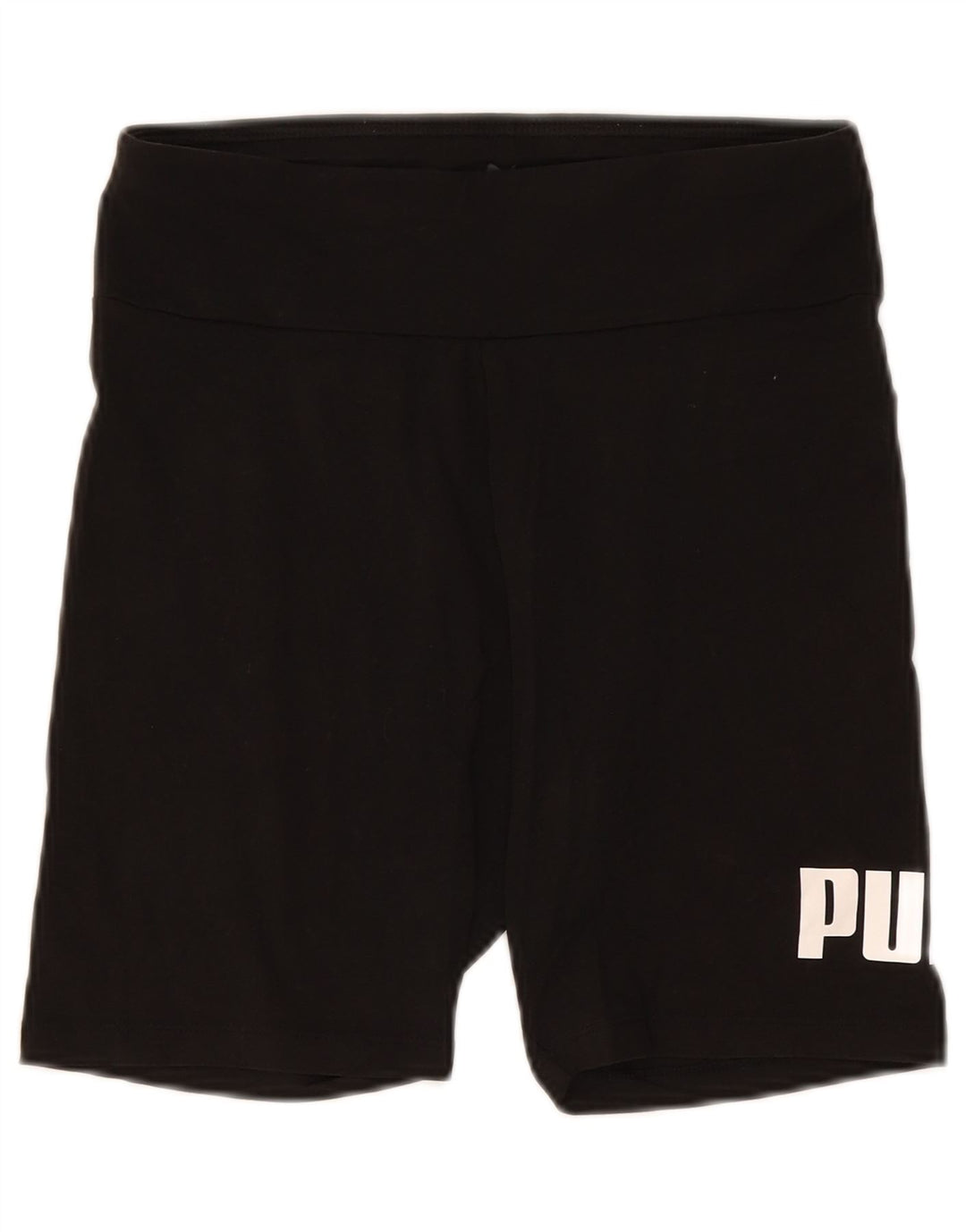 Pantaloni scurti sport grafic Puma pentru femei UK 12 Medium Black