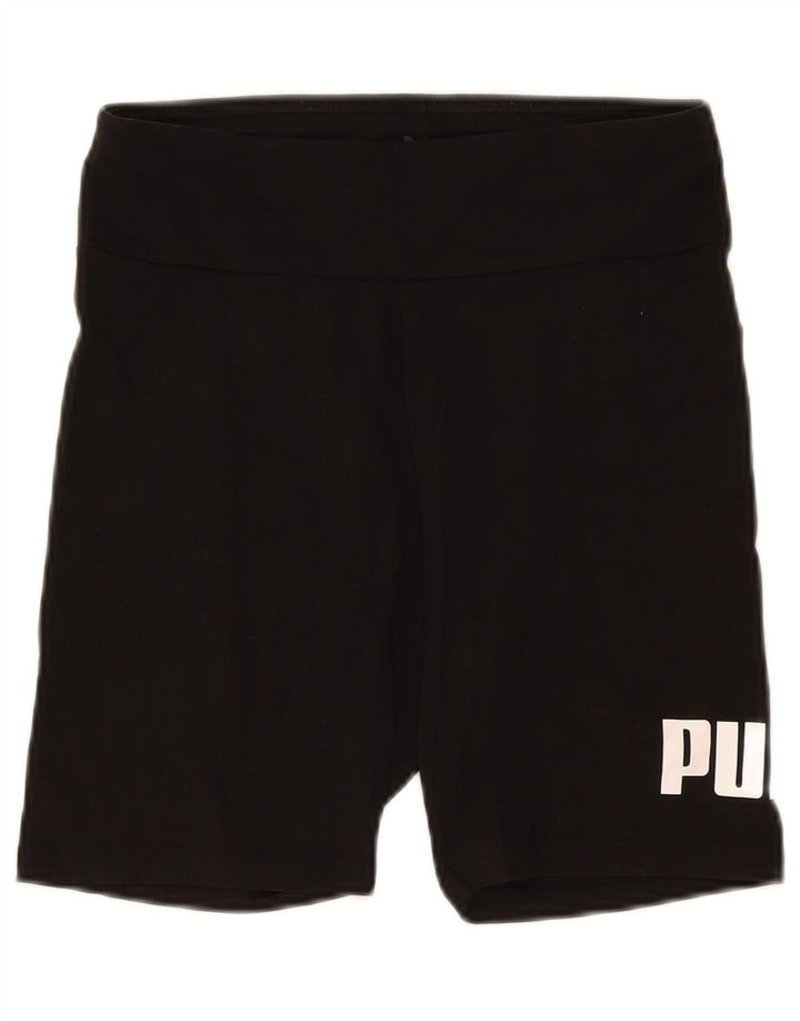 Pantaloni scurti sport grafic Puma pentru femei UK 12 Medium Black
