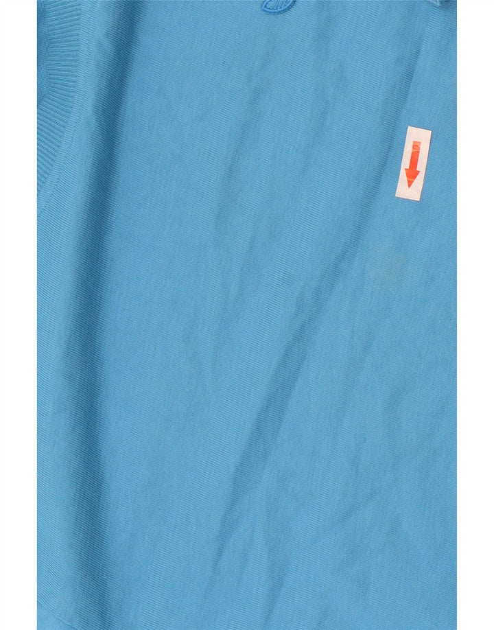 Pulover supradimensionat Adidas cu mânecă scurtă pentru femei UK 10 Small Blue