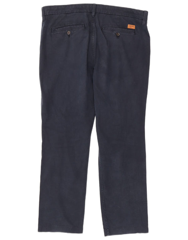 Pantaloni chino drepți pentru bărbați Timberland W36 L28 bumbac bleumarin