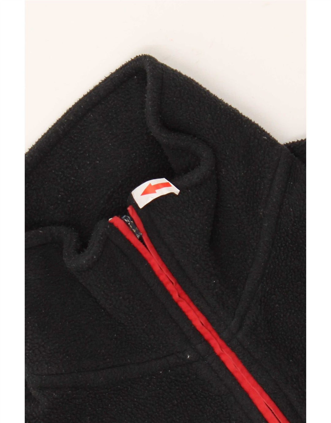 Pulover K-Way pentru bărbați, cu fermoar și gât, cu dungi, negru, mediu