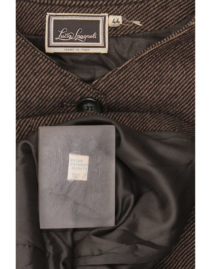 Sacou blazer cu 2 nasturi pentru femei Luisa Spagnoli IT 44 Maro Mediu Pinstripe