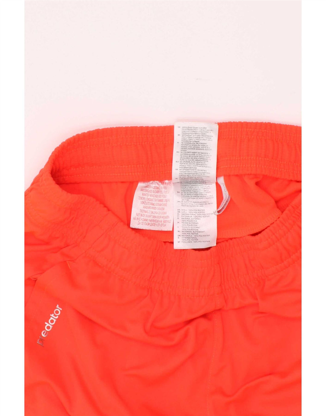 Pantaloni scurți sport pentru băieți Adidas Climacool 13-14 ani poliester portocaliu