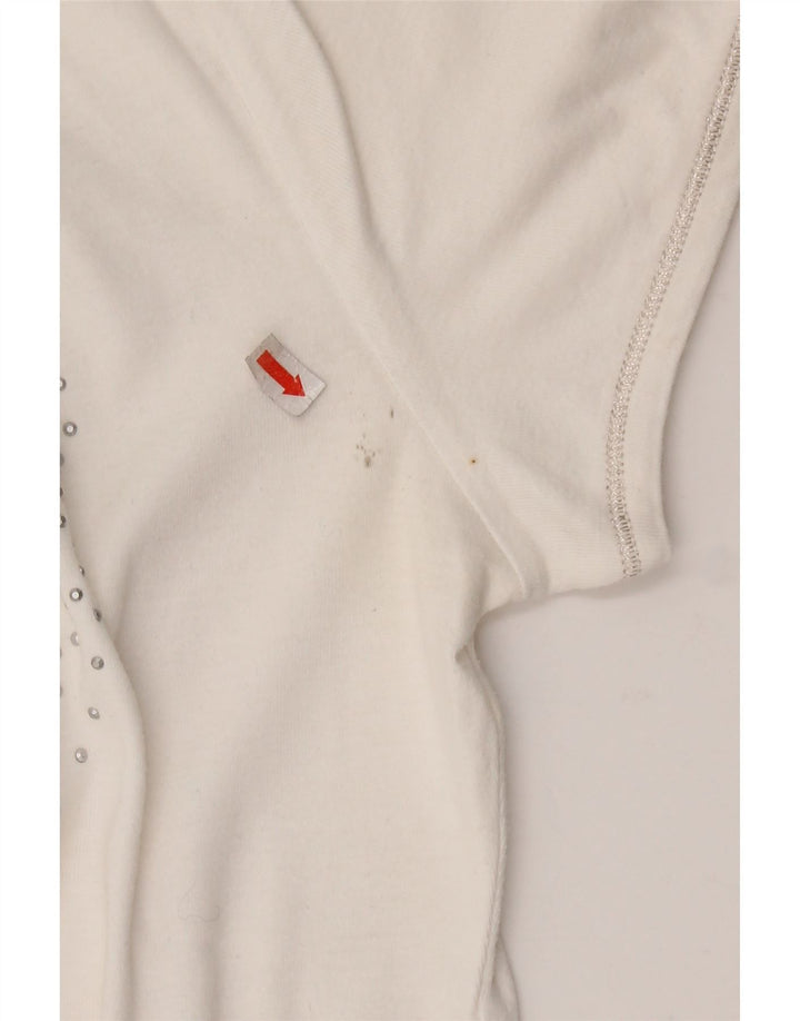 GAS Tricou polo cu grafic pentru femei UK 18 XL Bumbac alb