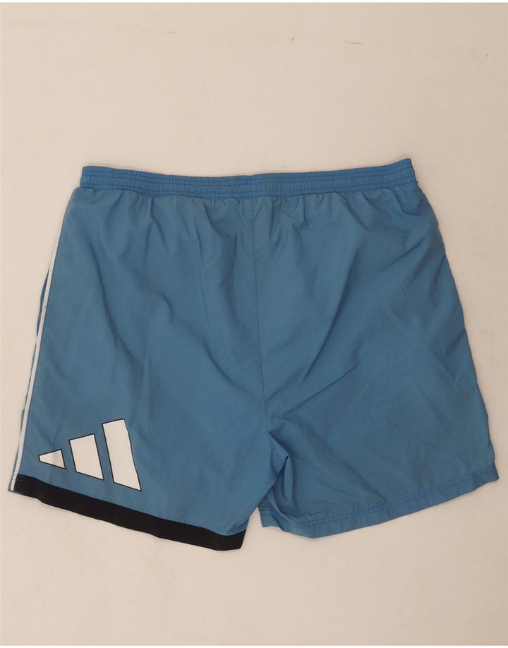ADIDAS Mens Graphic Sport Shorts XL  Blue Polyamide Vintage Adidas and Second-Hand Adidas from Messina Hembry 