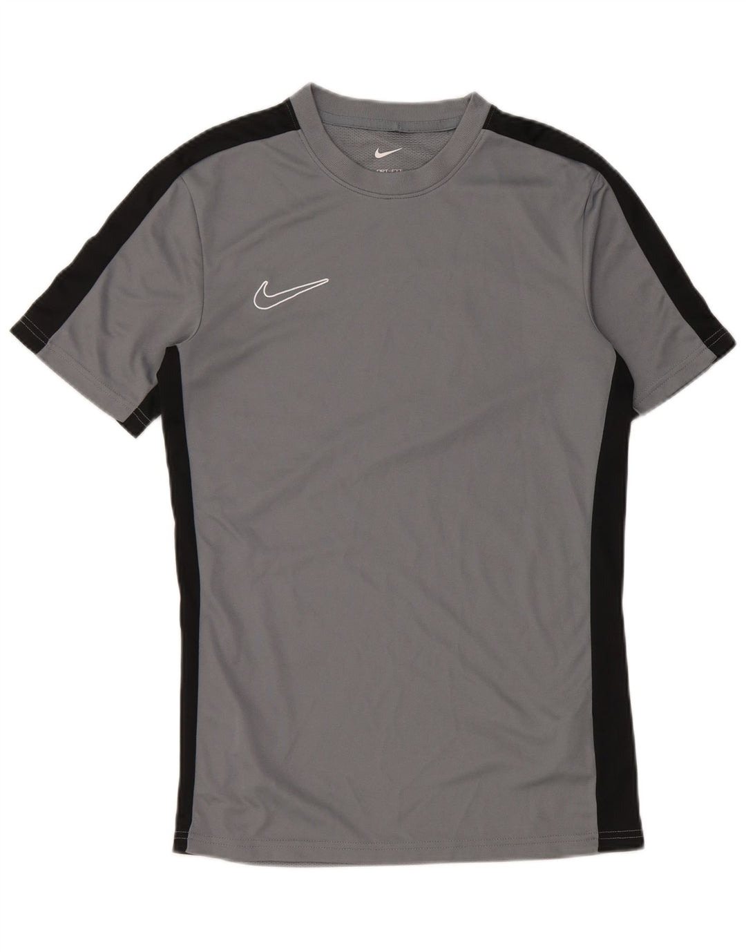 Tricou pentru bărbați Nike Dri Fit Slim Fit Top mic, gri, poliester color bloc