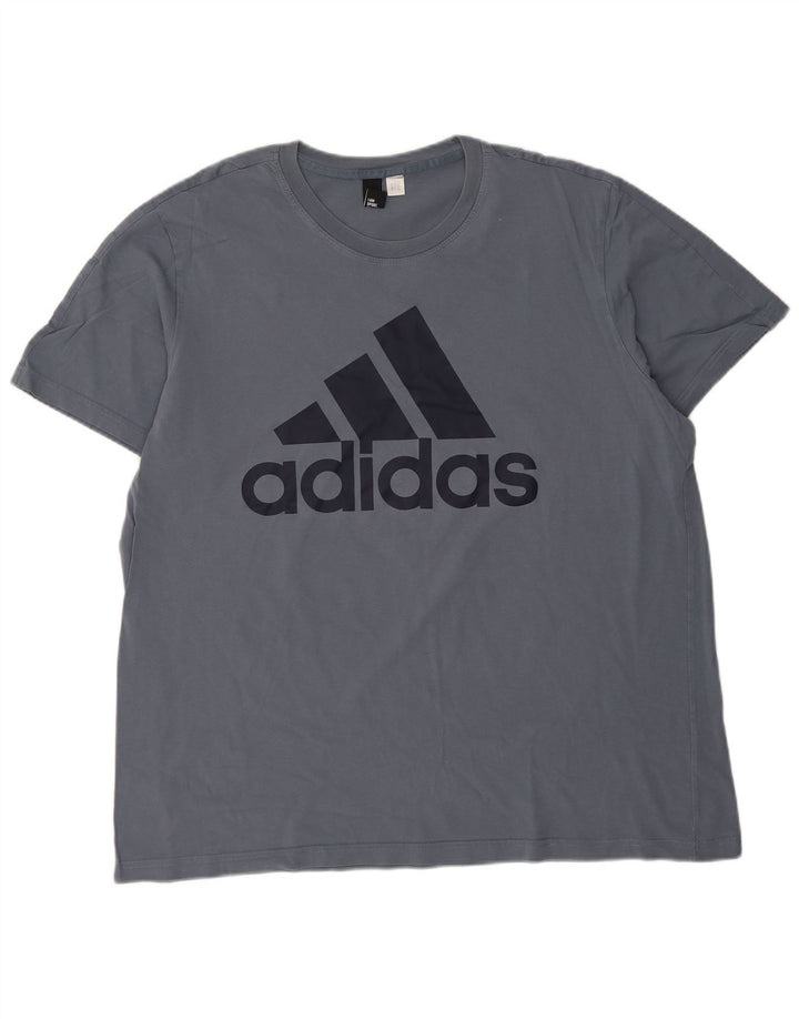 Tricou grafic pentru bărbați Adidas Top 2XL bleumarin