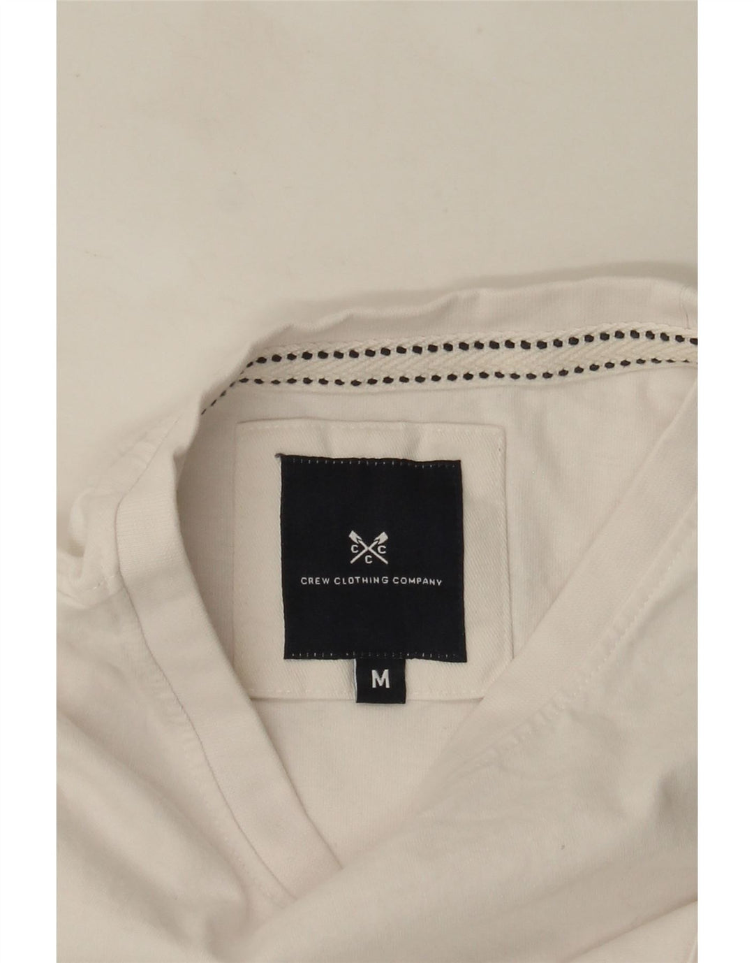 Crew Clothing Tricou Bărbați Top Mediu Alb