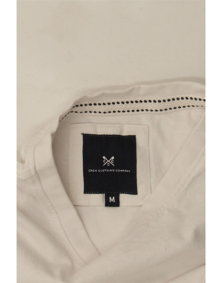 Crew Clothing Tricou Bărbați Top Mediu Alb