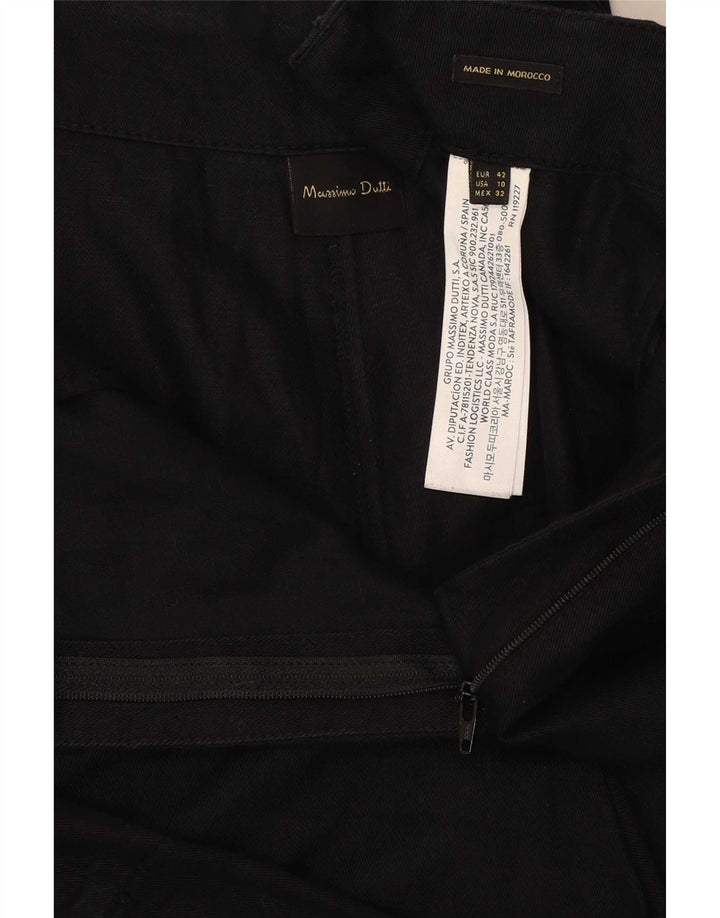 Pantaloni scurti cargo Massimo Dutti pentru femei EU 42 Large W32 Bumbac negru