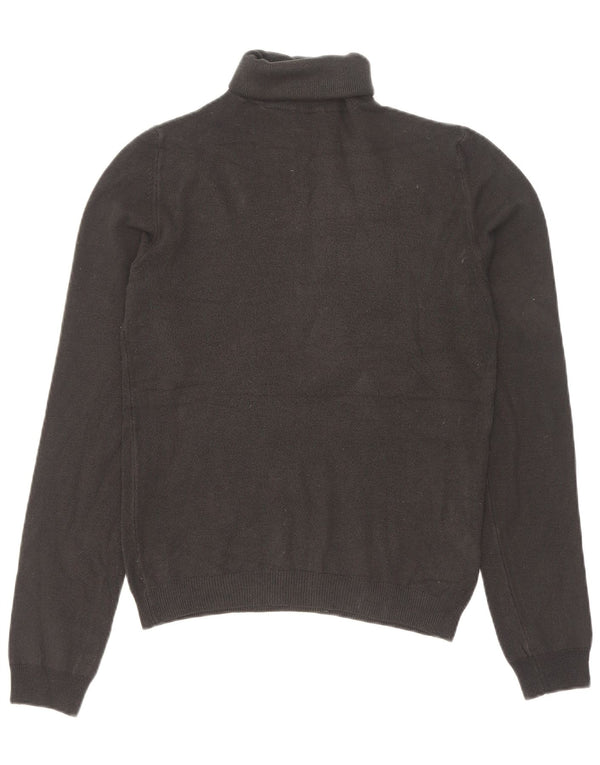 Pulover pentru femei cu gât rulat Zara UK 12 Medium Negru Acrilic