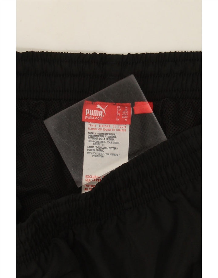 Pantaloni de trening Puma Graphic Capri pentru bărbați, poliester mediu negru