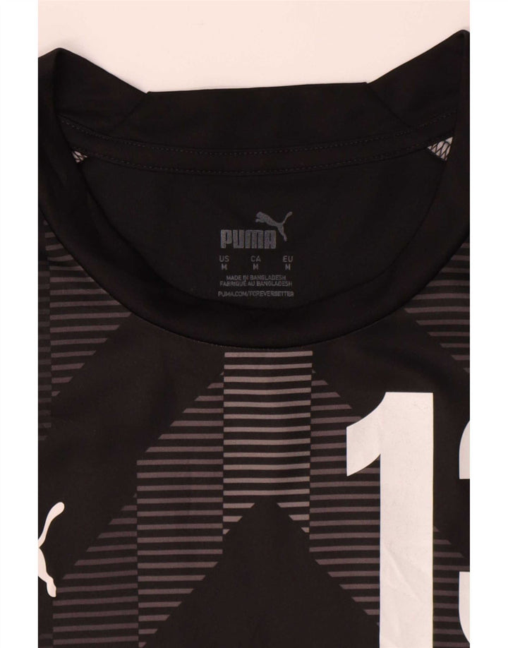 Tricou cu grafică Puma Carolina pentru bărbați Top Mediu Negru Geometric