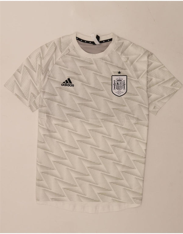 Tricou Bărbați Adidas Top Mediu Alb Geometric Bumbac