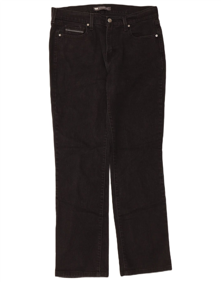 Blugi drepti pentru femei Levi's 505 W31 L32 bumbac negru