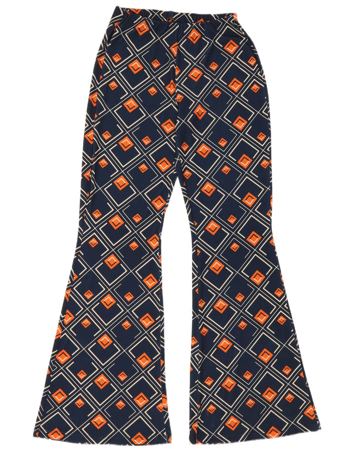 Pantaloni evazați pentru femei Zara Mediu L28 L32 Bleumarin Geometric