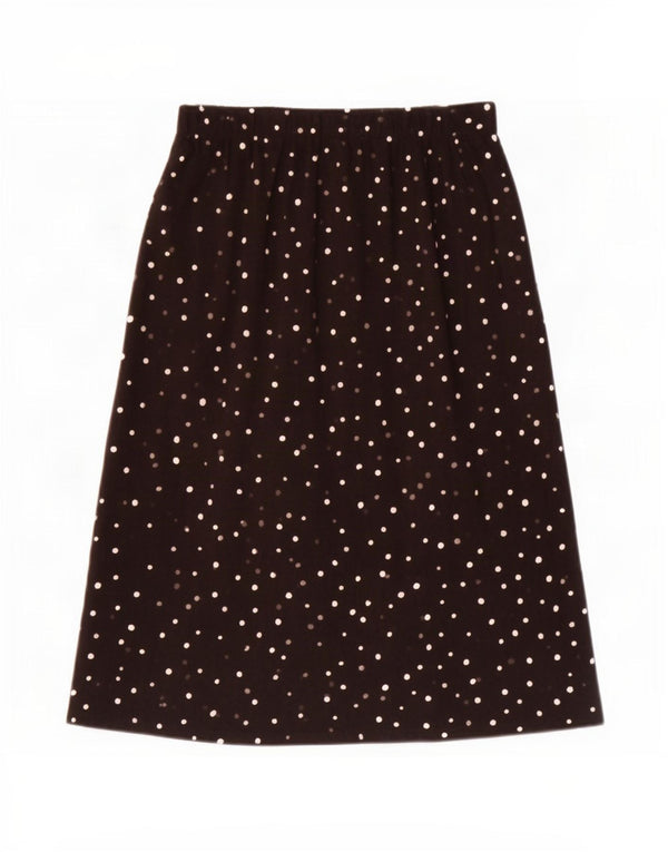 Fusta plisată pentru femei Marks & Spencer UK 14 Large W34 Black Spotted Viscose