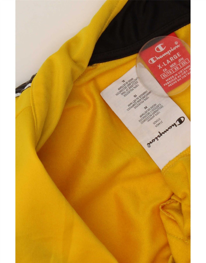 Jachetă de top pentru trening pentru bărbați Champion, XL, galben, poliester color bloc
