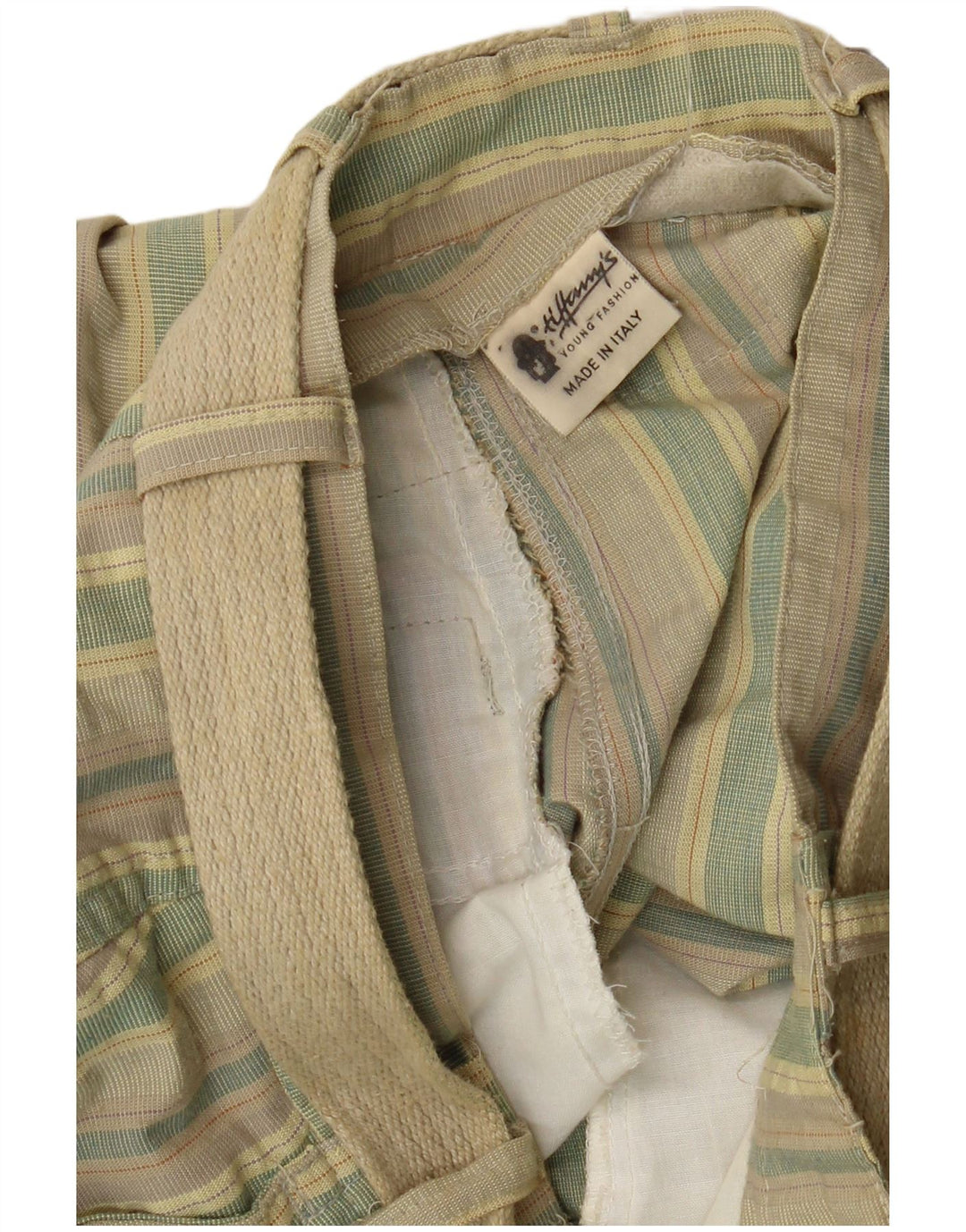 Pantaloni chino pentru femei VINTAGE IT 36 XS W26 L28 multicolore cu dungi