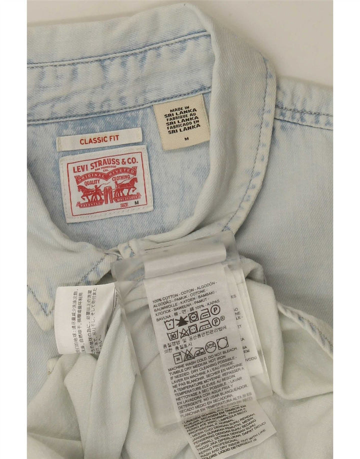 Cămașă Levi's Classic Fit Denim UK 14 Bumbac albastru mediu