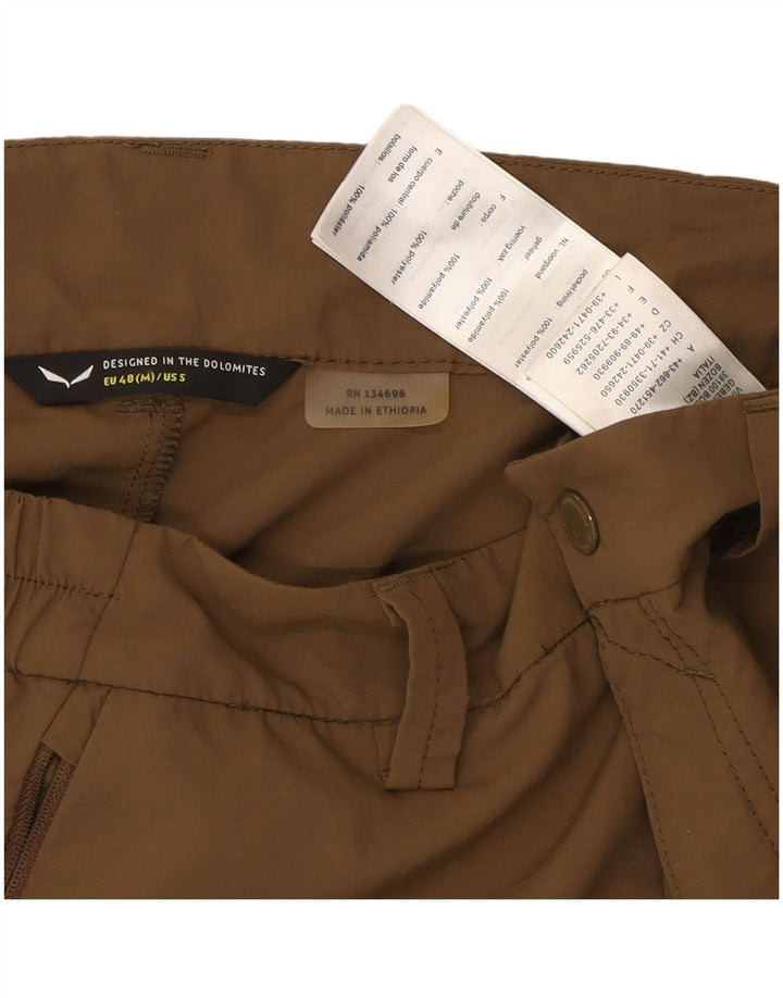 Pantaloni chino drepți vintage pentru bărbați Mediu L32 L32 Maro Poliamidă