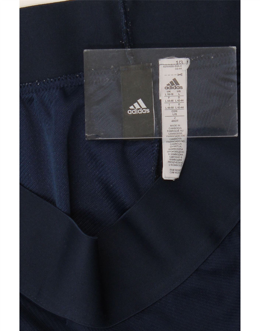 Pantaloni de trening Adidas pentru femei Marea Britanie 16/18 Poliester mare bleumarin