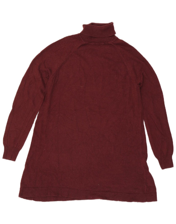 Pulover pentru femei Marks & Spencer cu gât rulat, UK 10 Mic Bordeaux