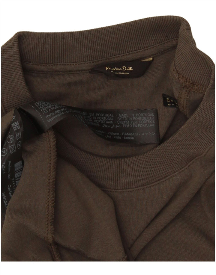 Tricou Massimo Dutti pentru bărbați Top mare bumbac gri
