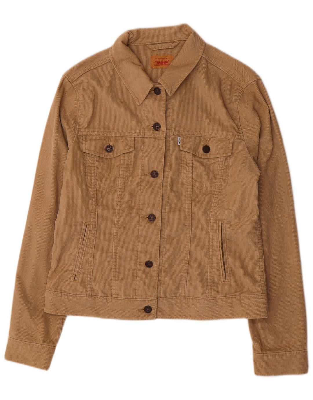 Jachetă pentru femei LEVI'S din velur UK 16, mare, bej, bumbac