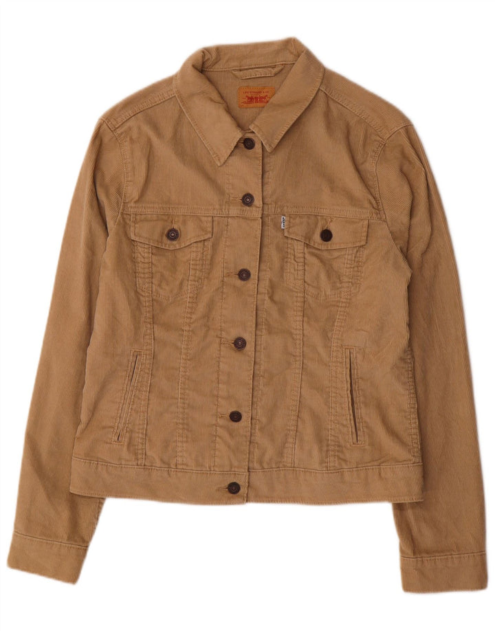 Jachetă pentru femei LEVI'S din velur UK 16, mare, bej, bumbac