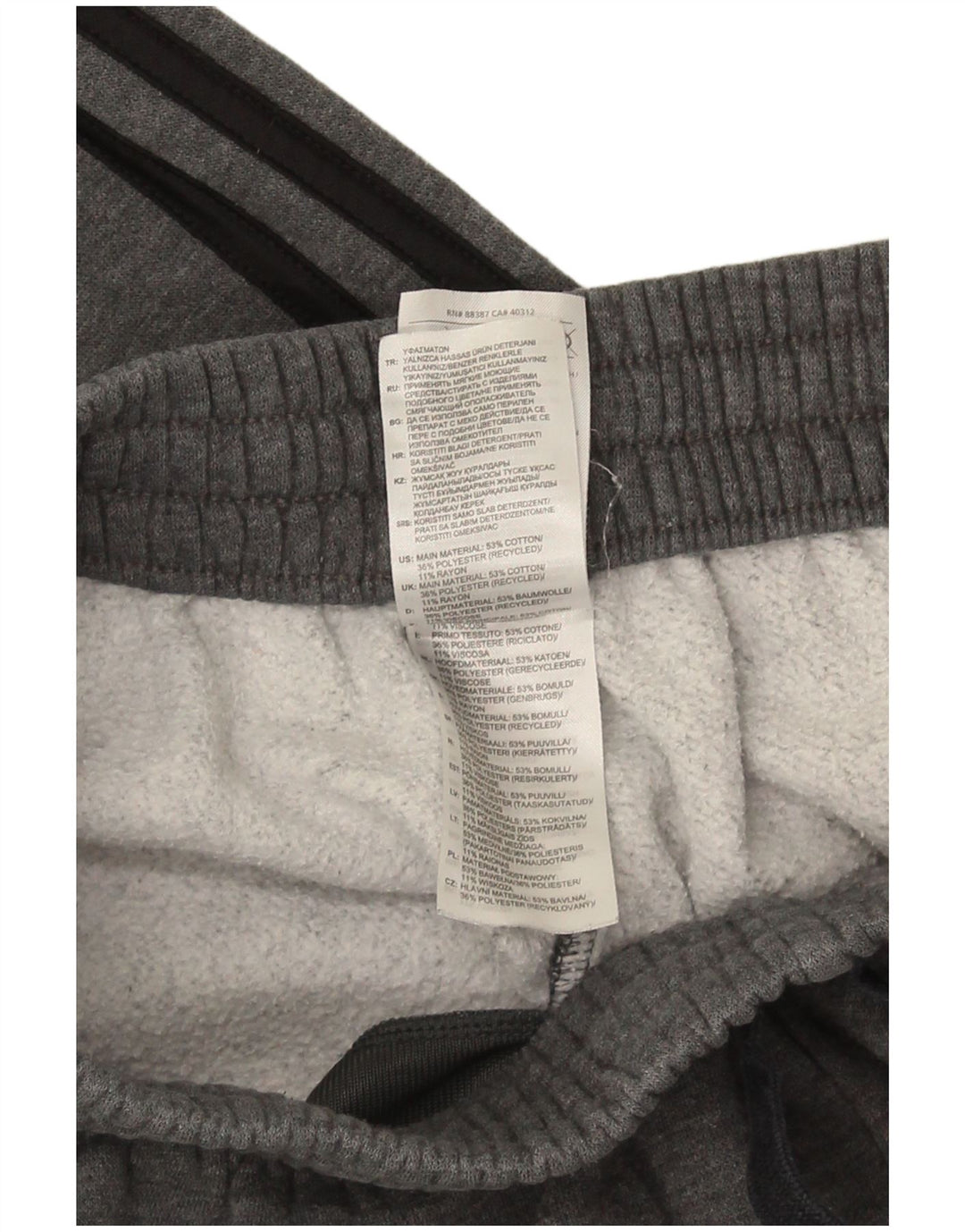 Pantaloni de trening Adidas pentru bărbați Joggeri din bumbac gri mediu