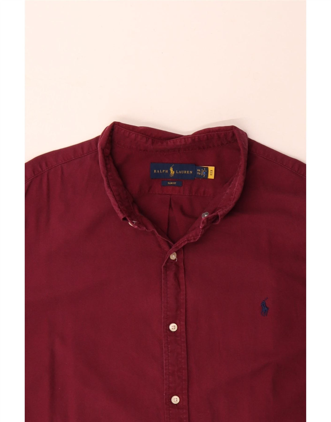 Cămașă Slim Fit RALPH LAUREN pentru bărbați, bumbac maro 2XL