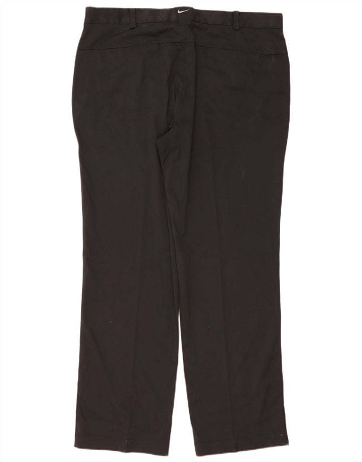 Pantaloni casual drepti pentru bărbați Nike Dri Fit W38 L32 Poliester negru