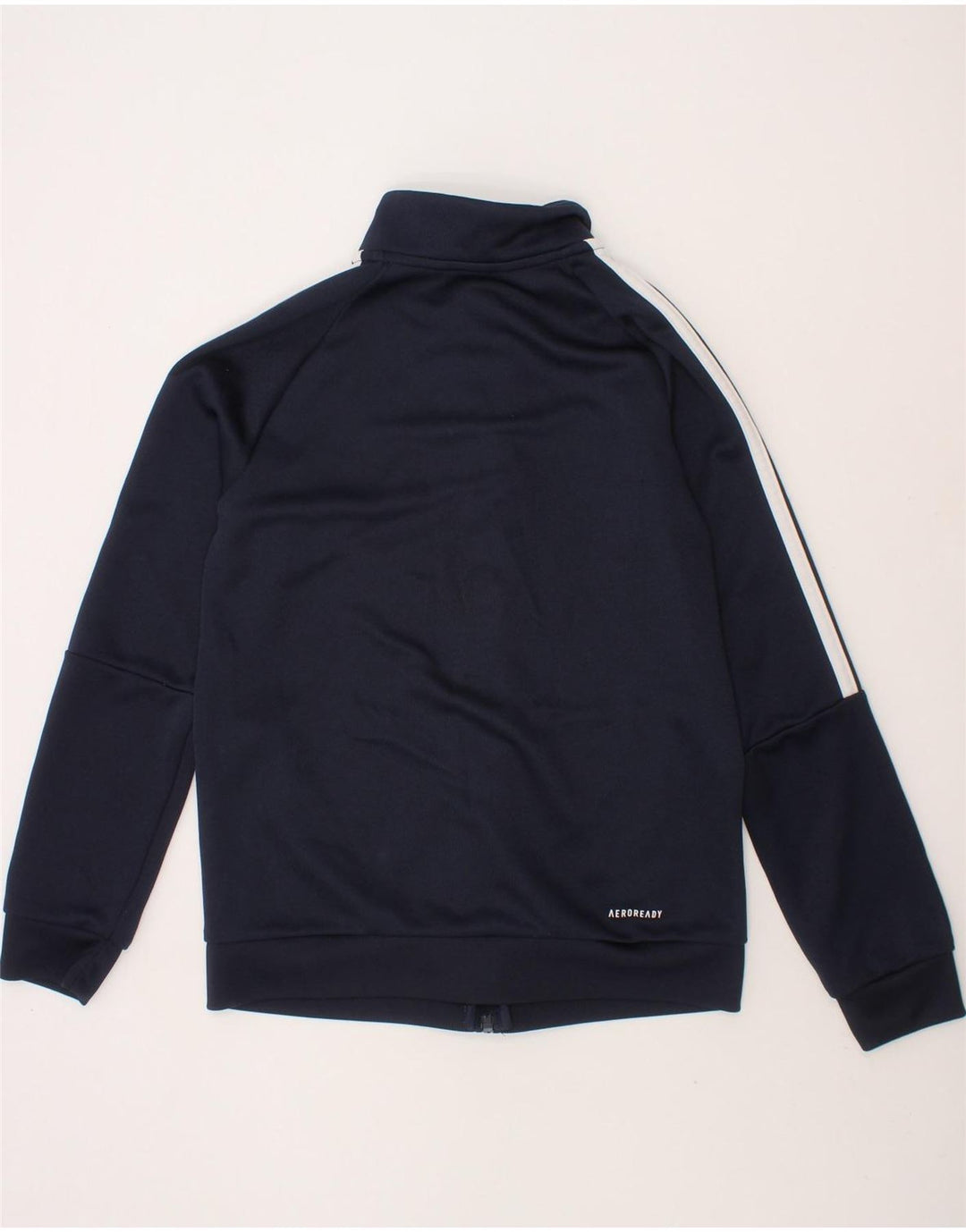 ADIDAS Boys Tracksuit Top Jacket 9-10 Years Navy Blue Polyester Vintage Adidas and Second-Hand Adidas from Messina Hembry 