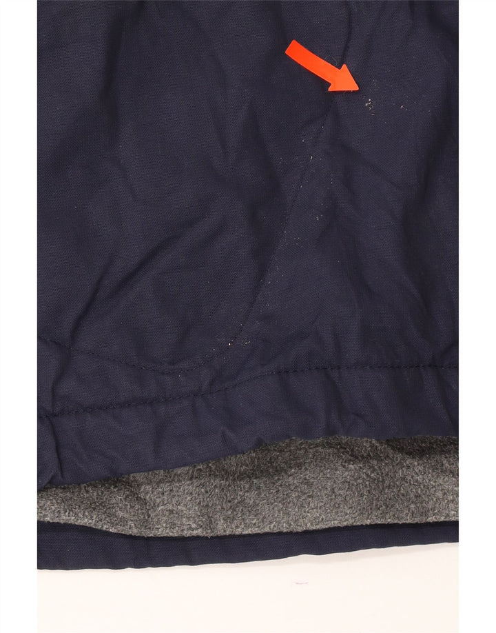 CHAMPION Mens Hooded Bomber Jacket UK 40 Large Navy Blue Nylon Vintage Champion and Second-Hand Champion from Messina Hembry 