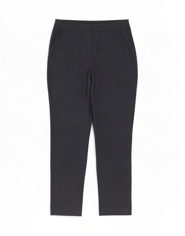 Pantaloni casual slim pentru femei Zara UK 10 Mici W27 L26 Bleumarin