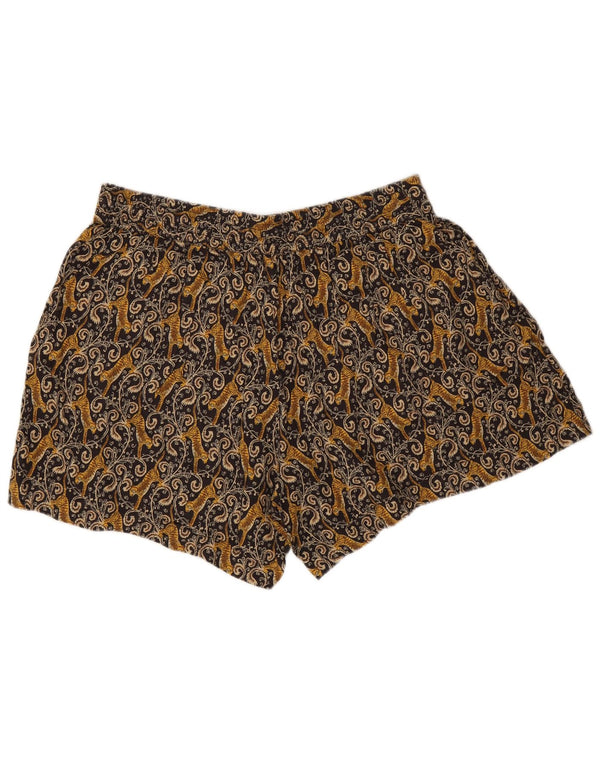 Pantaloni scurți casual cu grafic pentru femei Fat Face UK 16 Large W33 Brown Paisley